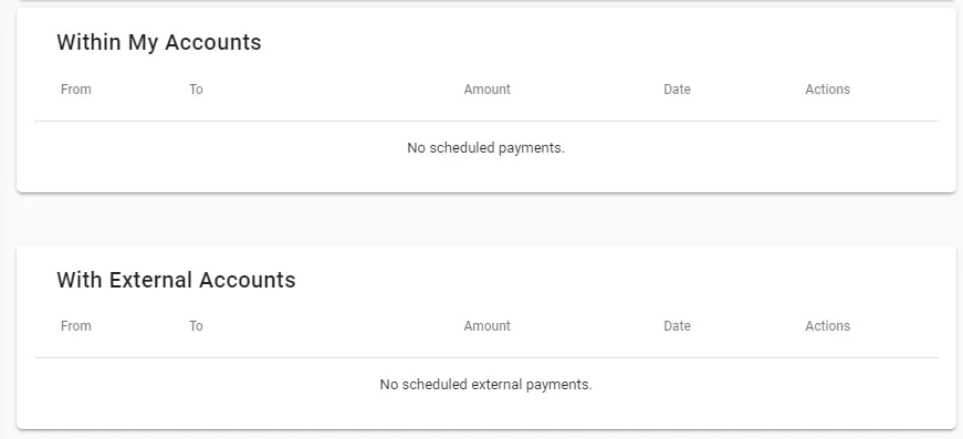 Scheduled Payments